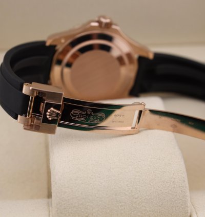 Rolex Yacht-master 40 Rose Gold 126655 Oysterflex Unworn