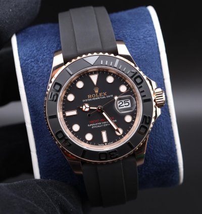 Rolex Yacht-master 40 Rose Gold 126655 Oysterflex Unworn