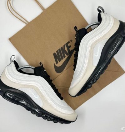 Nik E Air Max 97 Light Bone Sneakers Semi Ua