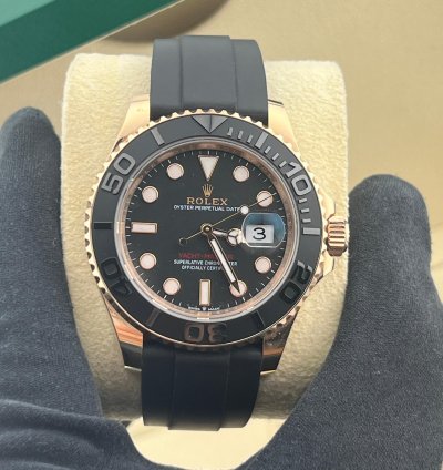 Rolex Yacht-master 40 Rose Gold Oysterflex Braclet