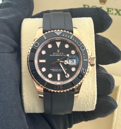 Rolex Yacht-master 40 Rose Gold Oysterflex Braclet