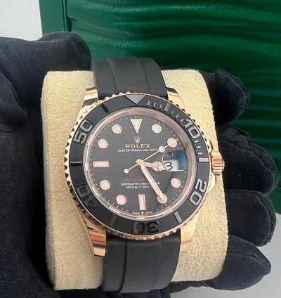 Rolex Yacht-master 40 Rose Gold Oysterflex Braclet
