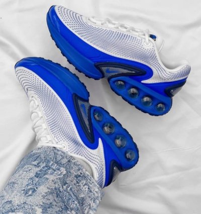 Nik E Air Max Dn Royal Platinum Basketball Sneakers