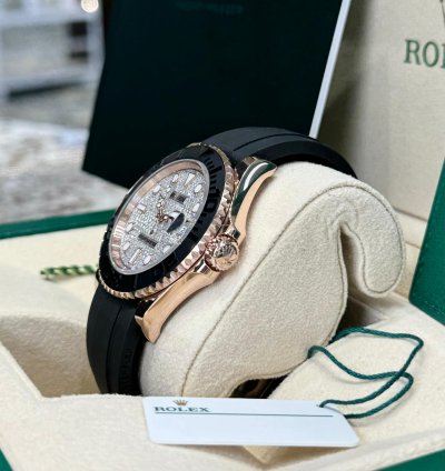 Rolex Yacht-master 40 Rose Gold Oysterflex Diamond Dial 2023