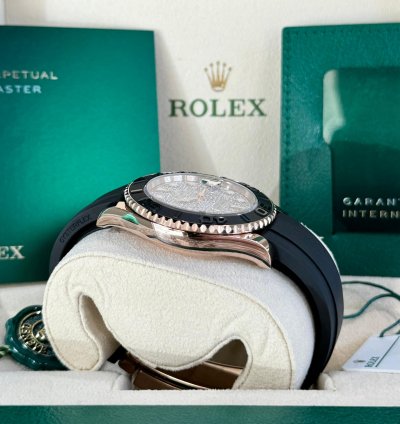 Rolex Yacht-master 40 Rose Gold Oysterflex Diamond Dial 2023