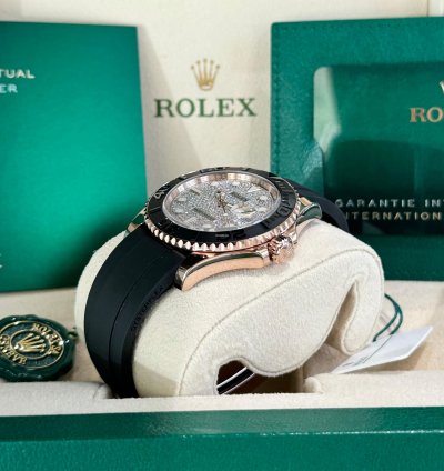 Rolex Yacht-master 40 Rose Gold Oysterflex Diamond Dial 2023