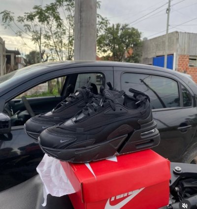 Nik E Air Max Furyosa Full Black Running Shoes