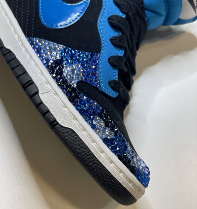 Swarovski Crystal Camo Nike Dunk Sky Hi Wedge