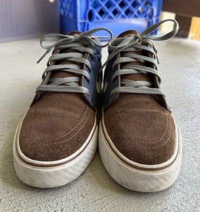 Sz 10 Nike Sb Zoom Stefan Janoski Mid Brown Navy 443095-422