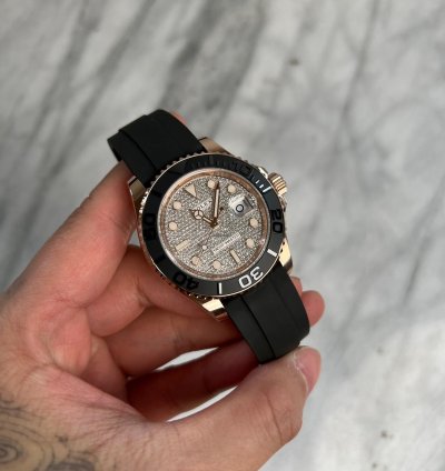 Rolex Yacht-master 40 Rose Gold Oysterflex Pave Diamond Dial Bnib 2025