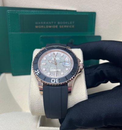 Rolex Yacht-master 40 Rose Gold Pave Diamond Dial 126655