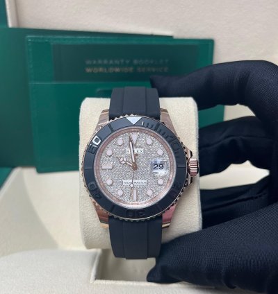 Rolex Yacht-master 40 Rose Gold Pave Diamond Dial 126655