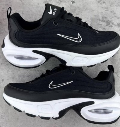Nik E Air Max Portal Trainer Black White Running Shoes