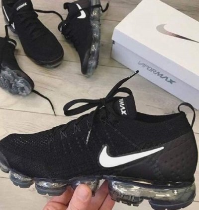 Nik E Air Vapormax Flyknit 20 Black Running Shoes