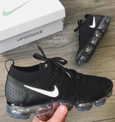 Nik E Air Vapormax Flyknit 20 Black Running Shoes