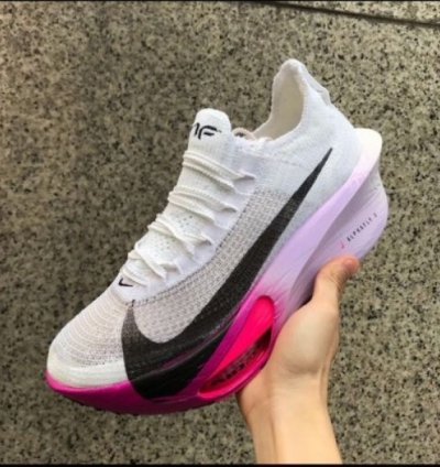 Nik E Air Zoom Alphafly 3 White Purple Running Shoes