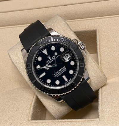 Rolex Yacht-master 42 2020 White Gold Yacht-master 42 Oysterflex Unworn Box And Papers 226659