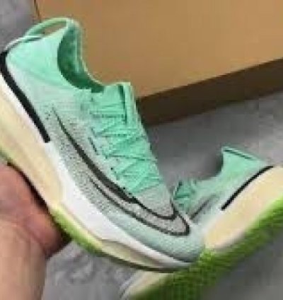 Nik E Air Zoom Z Alphafly Green Running Shoes