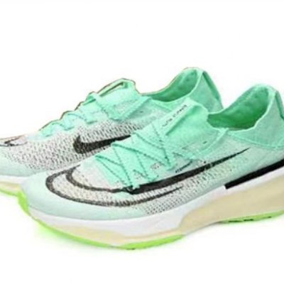 Nik E Air Zoom Z Alphafly Green Running Shoes