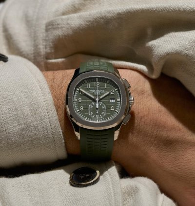 Patek Philippe Aquanaut Khaki Chronograph Unpolished
