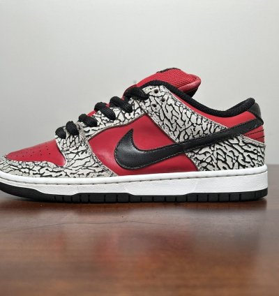 Nike Sb Dunk Low Pro Supreme Red Cement