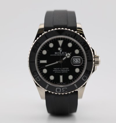 Rolex Yacht-master 42 2021 Yacht Master 42 White Gold Oysterflex 226659