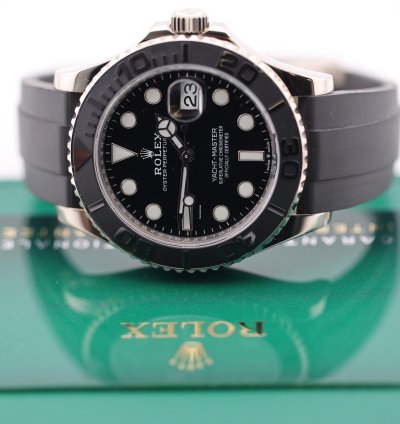 Rolex Yacht-master 42 2021 Yacht Master 42 White Gold Oysterflex 226659