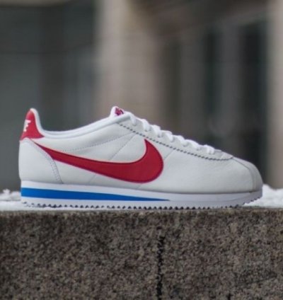 Nik E Cortez Classic White Red Sneakers