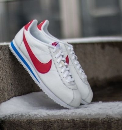 Nik E Cortez Classic White Red Sneakers