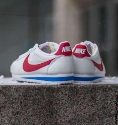 Nik E Cortez Classic White Red Sneakers