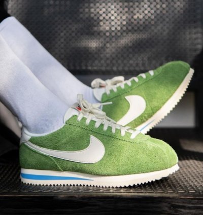 Nik E Cortez Vintage Chlorophyll Sail Light Photo Blue Sneakers