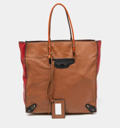 Balenciaga Multicolor Leather Papier A5 Tote