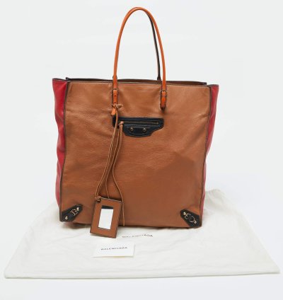 Balenciaga Multicolor Leather Papier A5 Tote