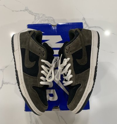 Nike Sb Dunk Low Shoes Travis Scott Virgil Style Olive Brown