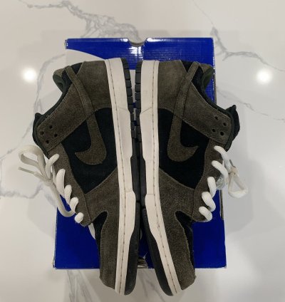 Nike Sb Dunk Low Shoes Travis Scott Virgil Style Olive Brown