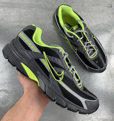 Nik E Initiator Black Grey Volt Sneakers