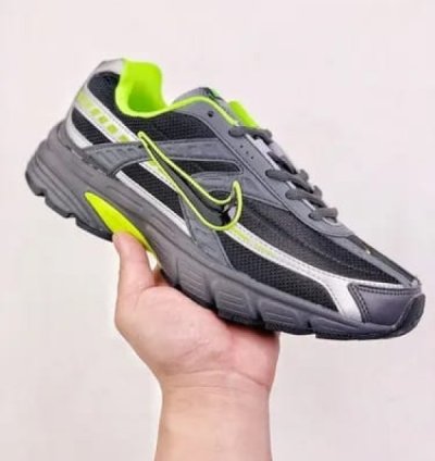 Nik E Initiator Black Grey Volt Sneakers