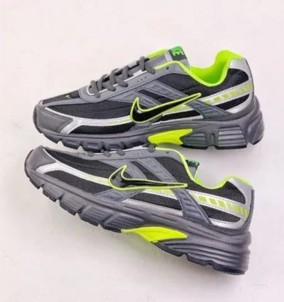 Nik E Initiator Black Grey Volt Sneakers