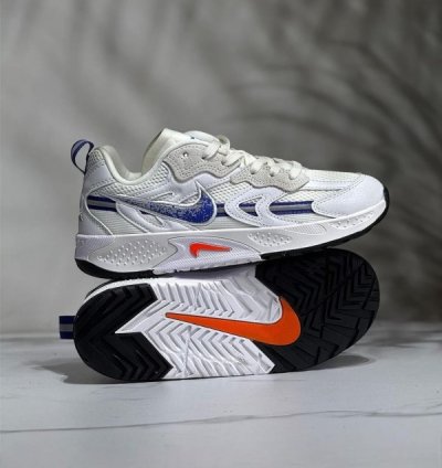 Nik E Jam Electric White Blue Sneakers