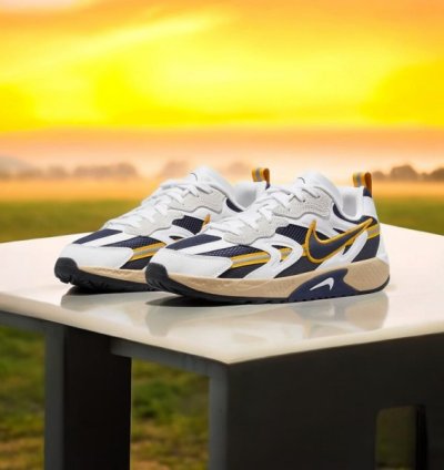 Nik E Jam Midnight Navy Gold Sneakers