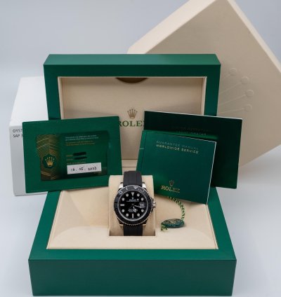 Rolex Yacht-master 42 2023 Yacht Master 42 226659 White Gold Black Dial Oysterflex