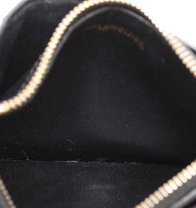 Balenciaga Black Croc Embossed Leather Hourglass Card Holder