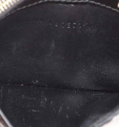 Balenciaga Black Croc Embossed Leather Hourglass Card Holder