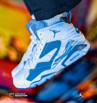 Nik E Jordan Jumpman Mvp 678 White Industrial Blue Basketball Sneakers