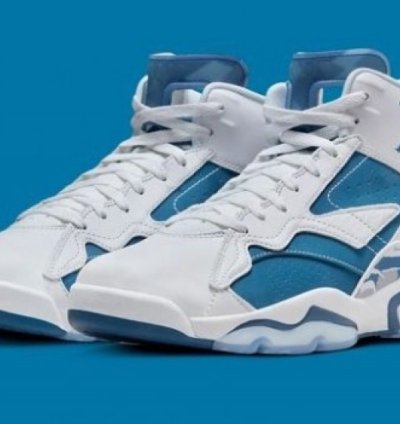 Nik E Jordan Jumpman Mvp 678 White Industrial Blue Basketball Sneakers
