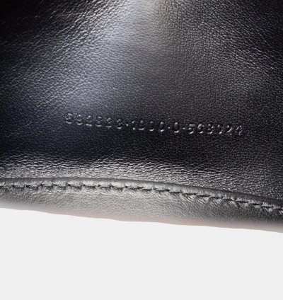 Balenciaga Black Croc Embossed Leather Xs Hourglass Top Handle Bags