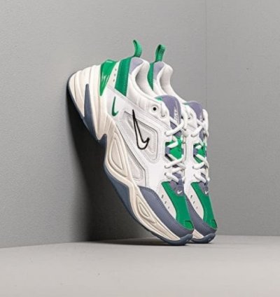 Nik E M2k Tekno Platinum Tint Sail Lucid Green Running Shoes