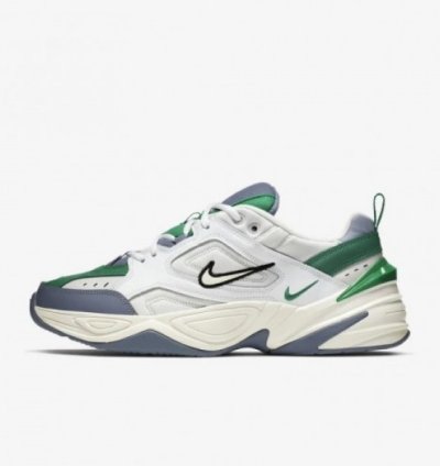Nik E M2k Tekno Platinum Tint Sail Lucid Green Running Shoes