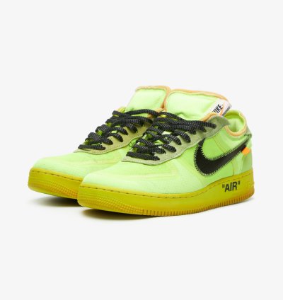 The Ten Acid Green Air Force 1 Low Sneakers