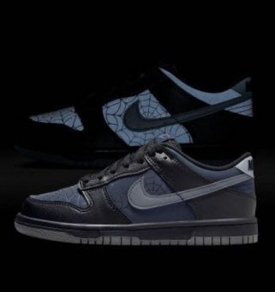 Nik E Sb Dunk Black Spider Man Basketball Sneakers